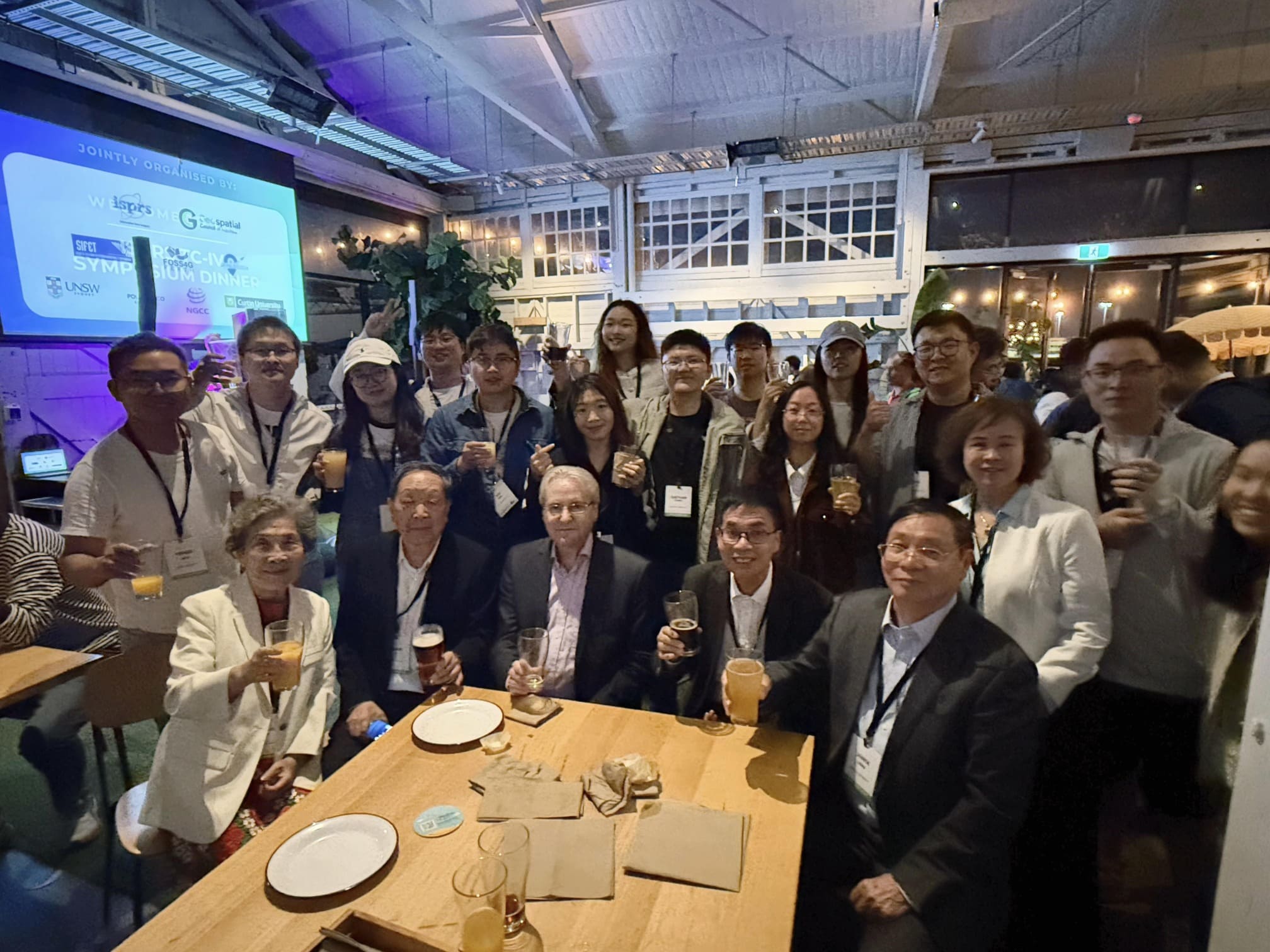 Dinner with academicians and professors in 2024