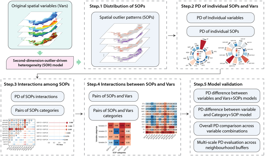 Figure 4. Schematic workflow of SOH modelling for spatial heterogeneity analysis.
