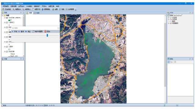 Abstract Earth observation graphic