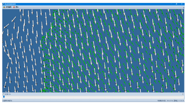 Graphic for flow field visualization in Dianchi Lake