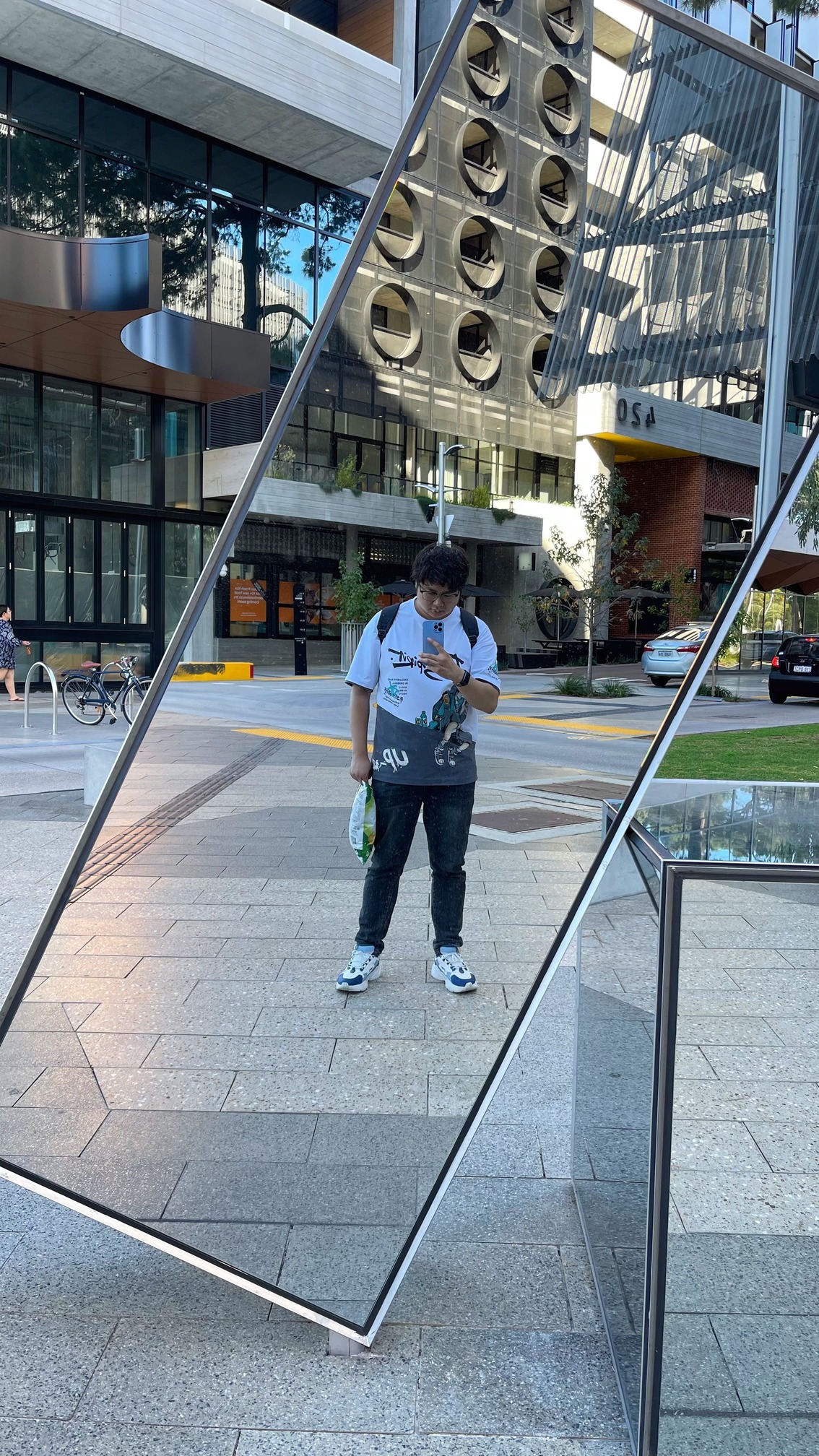 At Curtin University during the academic visit