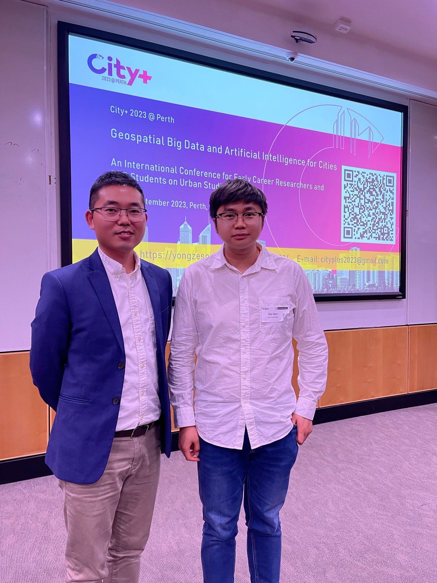 Kai Ren and Yongze Song at City+@Perth 2023