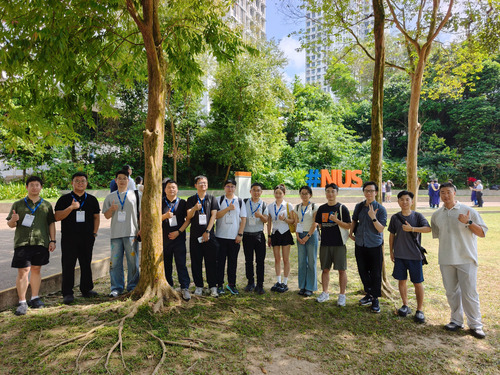 Geoinformatics 2026 participants on the NUS campus