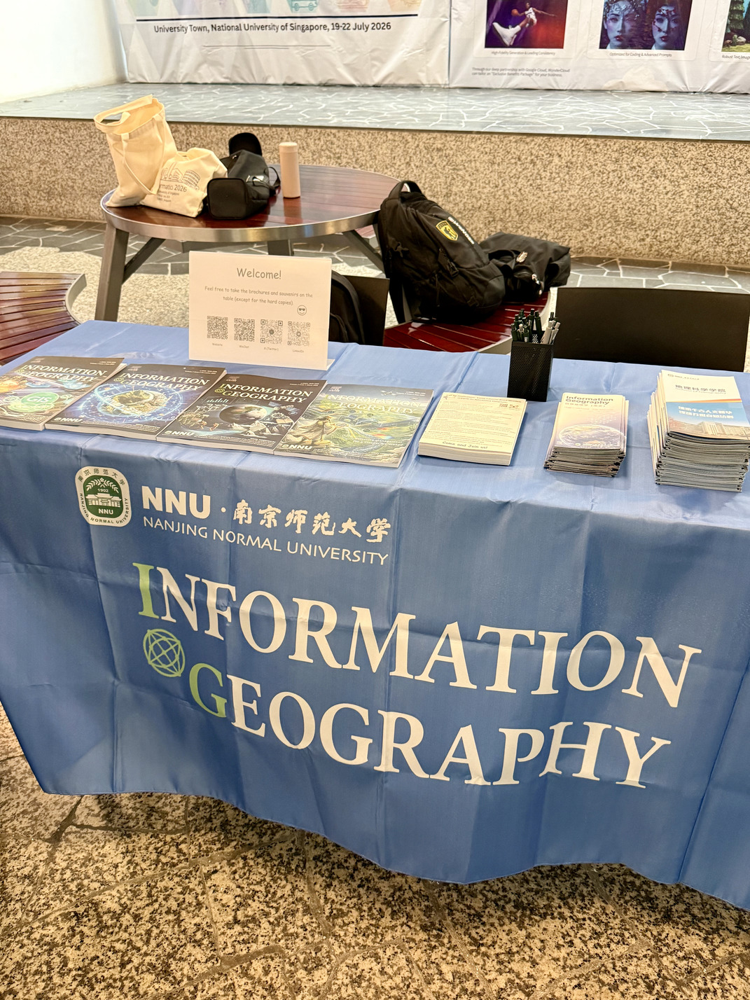 Conference information area at Geoinformatics 2026