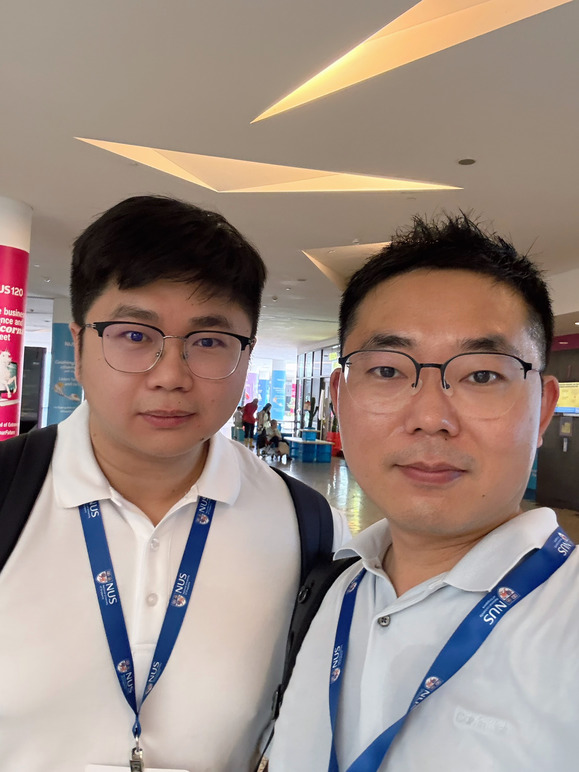 Kai Ren with Associate Professor Yongze Song during Geoinformatics 2026