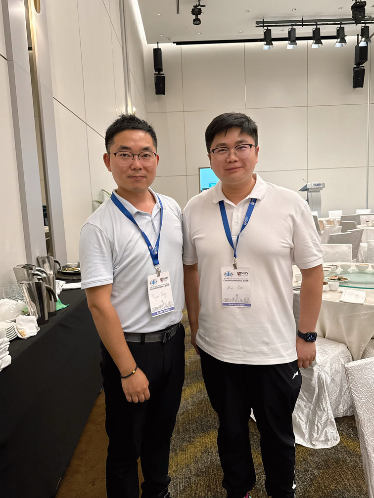 Kai Ren with Associate Professor Yongze Song at Geoinformatics 2026