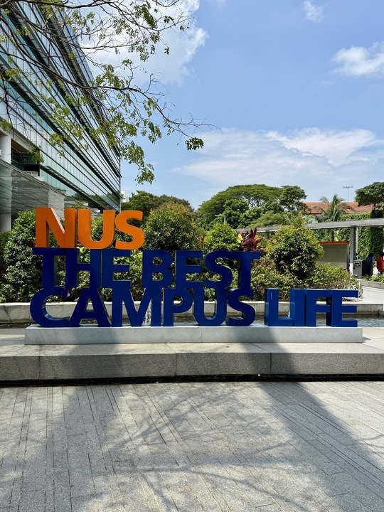 NUS campus life sign